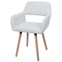 ESSZIMMERSTUHL Cremeweiß - Weiß, Textil (56/80/53cm) - MCW