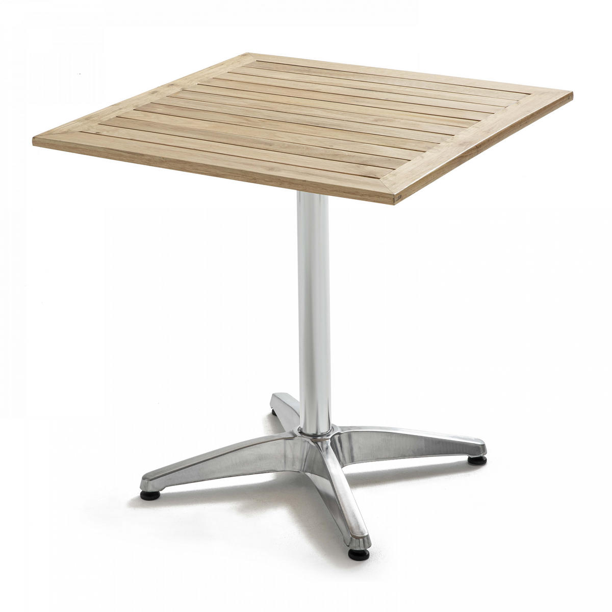 GARTENTISCH quadratisch, Grau - Grau, Holz (70/70/70cm) - Oviala