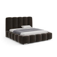 DOPPELBETT mit bettkasten Leytron 180x200 cm, Dunkelbraun - Dunkelbraun, Textil (180/200cm) - Fedve
