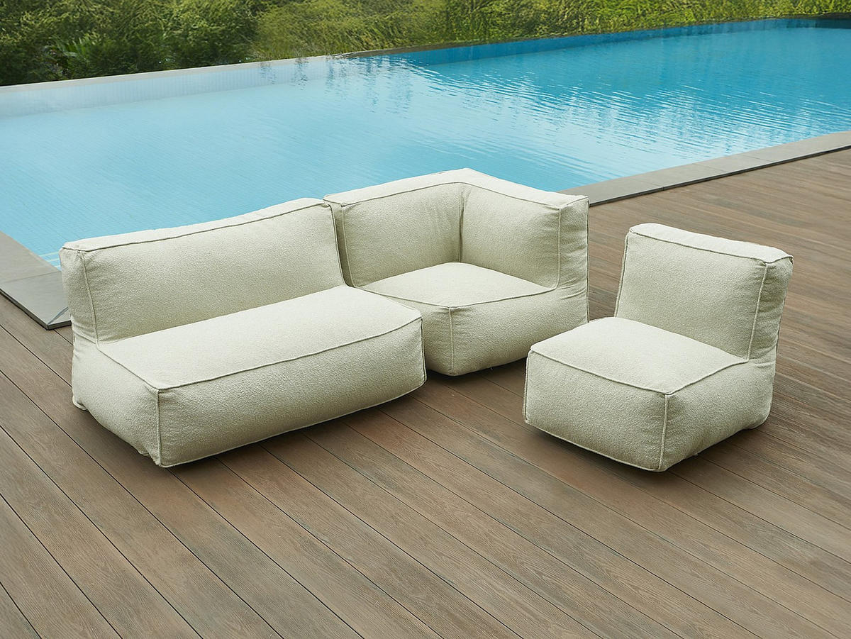 GARTENSESSEL - 1 -Sitzer - Olefin - beige - NOUMARA - Beige, Textil (95/80/95cm) - Vente-Unique