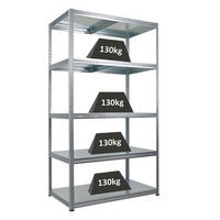 SCHWERLASTREGAL Steel Eagle 180x100x60cm Fachlast 130kg Verzinkt - Silberfarben, Metall (100/180/60cm) - PROREGAL