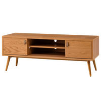 TV-LOWBOARD - Echtholzfurnier Eiche, 120 cm - Braun, Holzwerkstoff (120/45/40cm) - home24