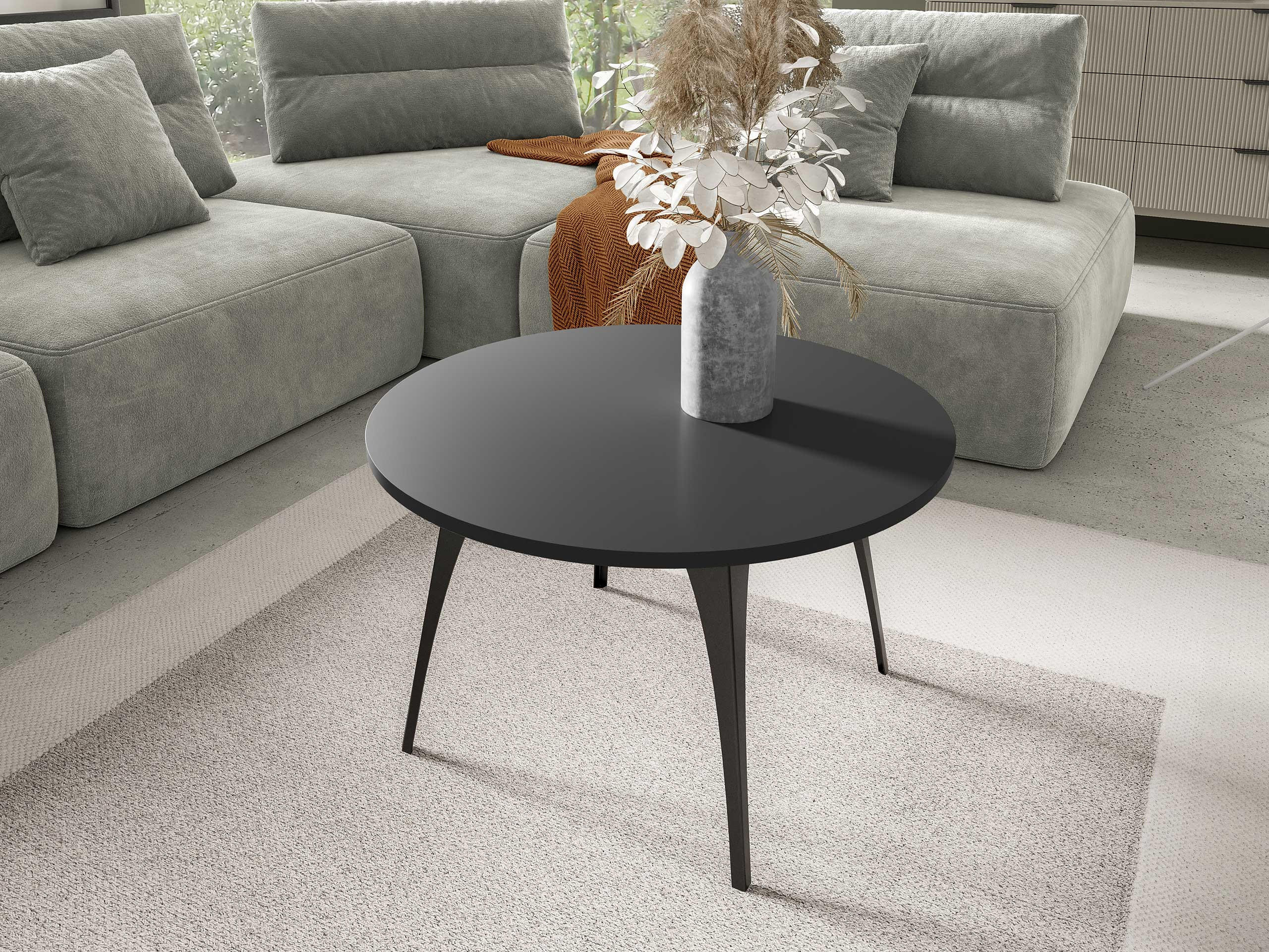 COUCHTISCH Frida - Multicolor/Schwarz, Holzwerkstoff/Metall (75/75/45cm) - MIRJAN24