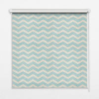 VNÚTORNÁ roleta - okenná roleta - roleta - 60x140 cm - Modré cikcaky - modrá, plast (60/140/0.5cm) - TULUP