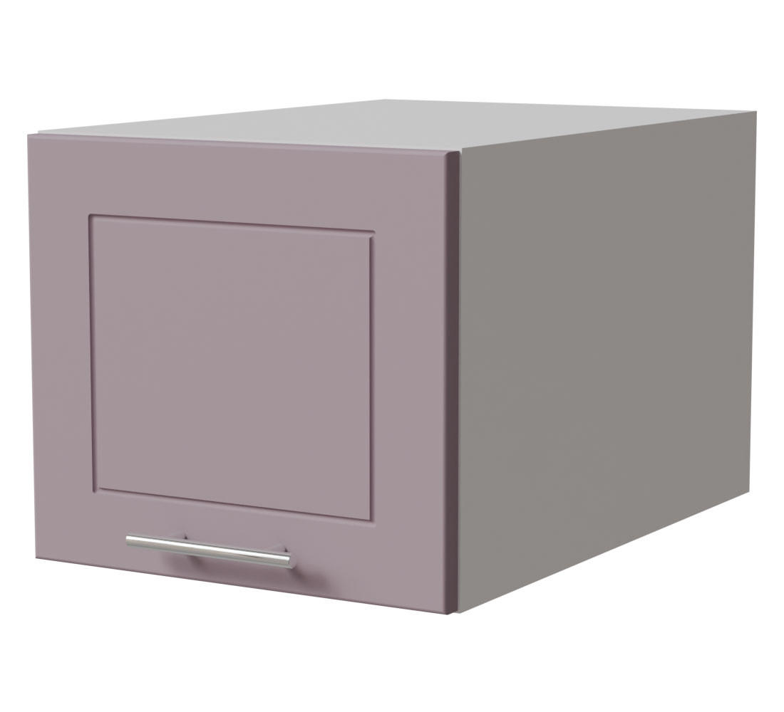 AUFSATZSCHRANK Bari W6B/40 Weiß / RAL 4009 pastellviolett 40 / 59 / 36cm - Violett/Weiß, Holz/Holzwerkstoff (40/36/59cm) - Feldmann-Wohnen