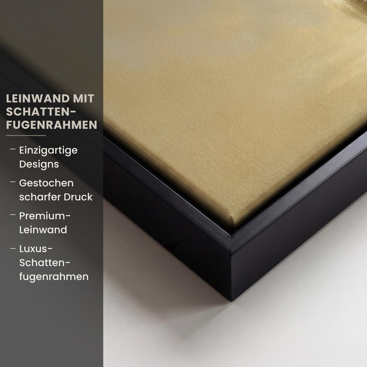 LEINWAND Bilder mit Rahmen - Schaf - Jesus - Pinselstriche - Abstrakt - 30x20 - Beige, Textil (30/20cm) - MuchoWow