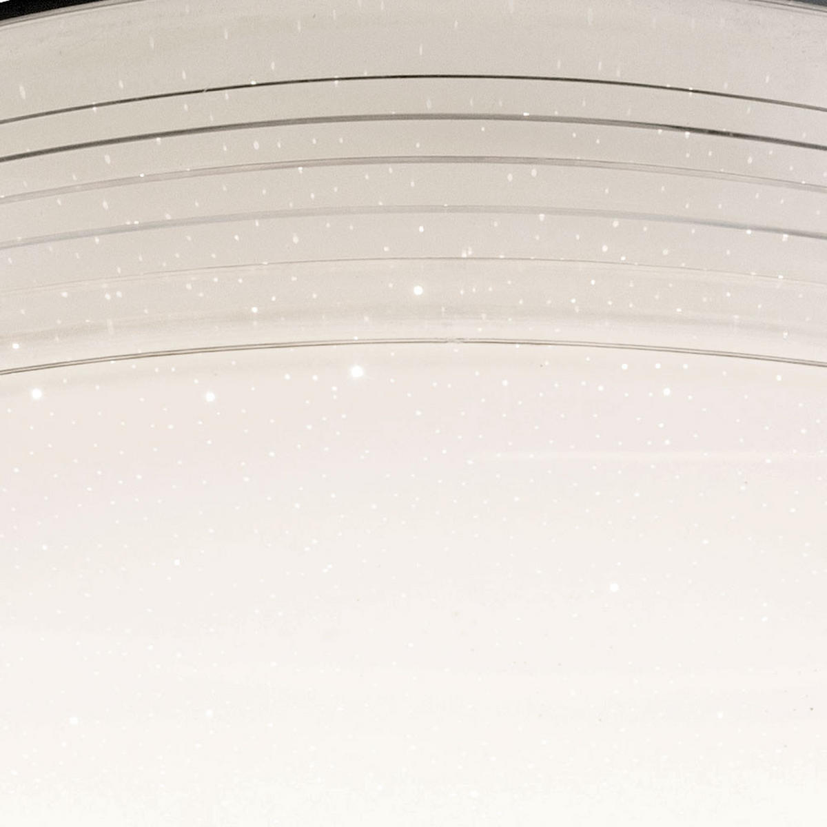 LED DECKENLEUCHTE LUCAS Weiß Opal - Weiß, Metall (55/55/10cm)