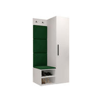 GARDEROBEN-SET Medi III - Schwarz/Weiß, Holzwerkstoff/Kunststoff (40/191/50cm) - MIRJAN24