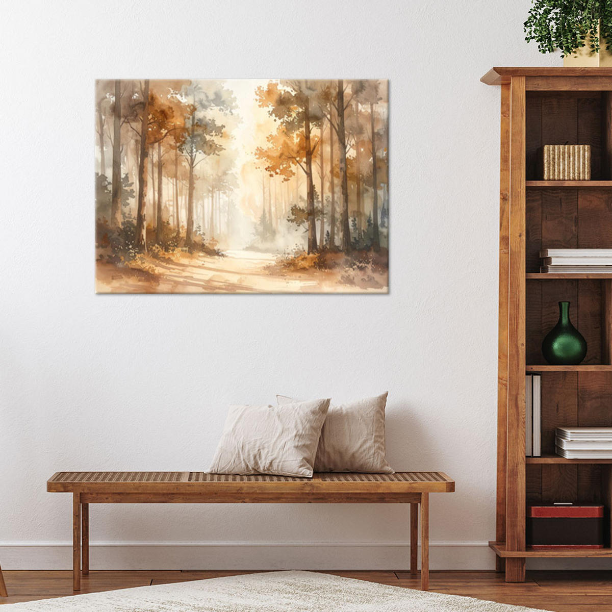 LEINWANDBILD Natur und Botanik 100x70cm - Beige, Textil (100/70cm) - Feeby