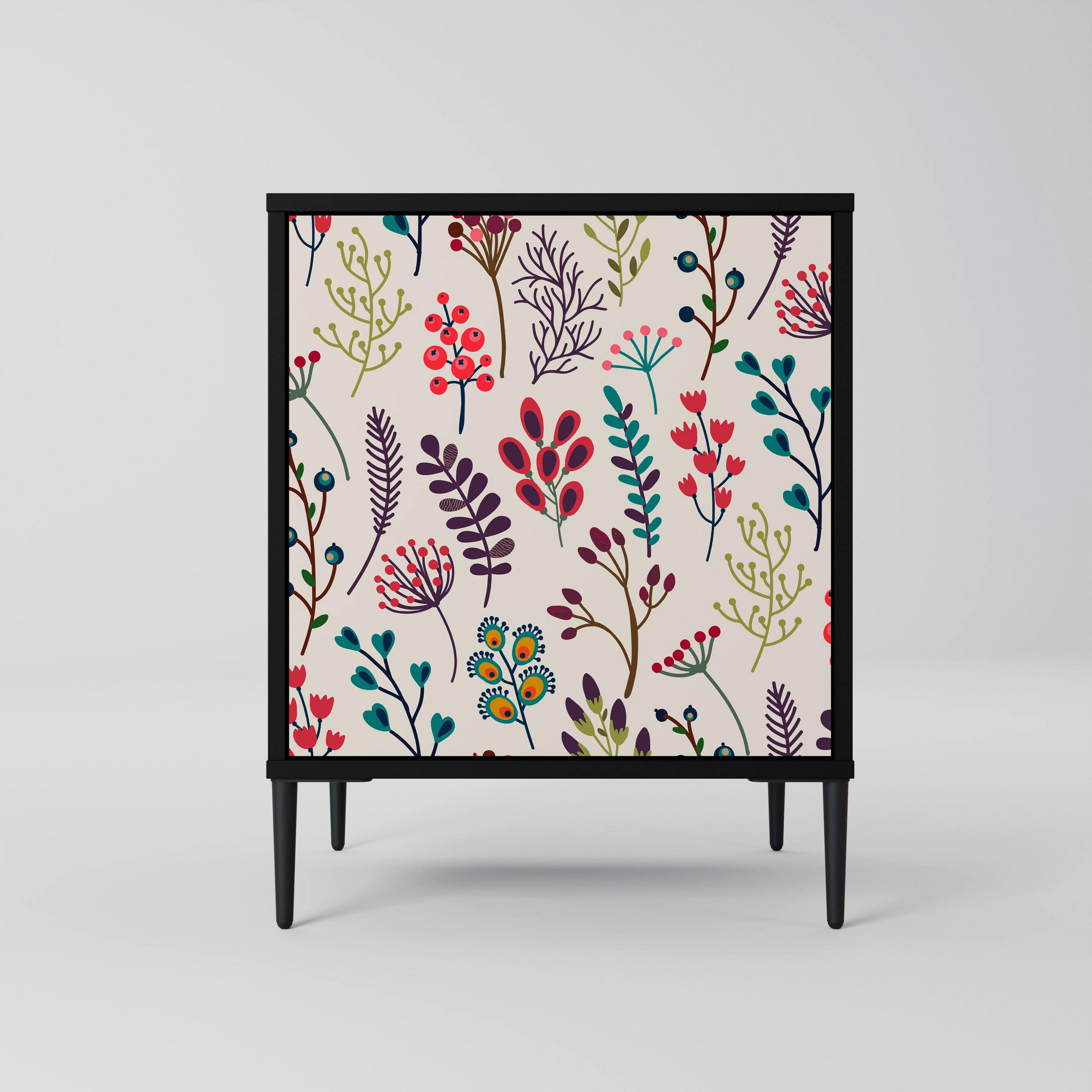 SpaceRebels Sideboard Schwarz 57.5x72.5x42 cm