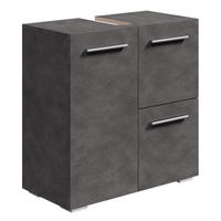WASCHBECKENUNTERSCHRANK Mars Dunkel Grau - 60 x 30 x 60 cm - Grau, Holz (60/60/30cm) - Badplaats