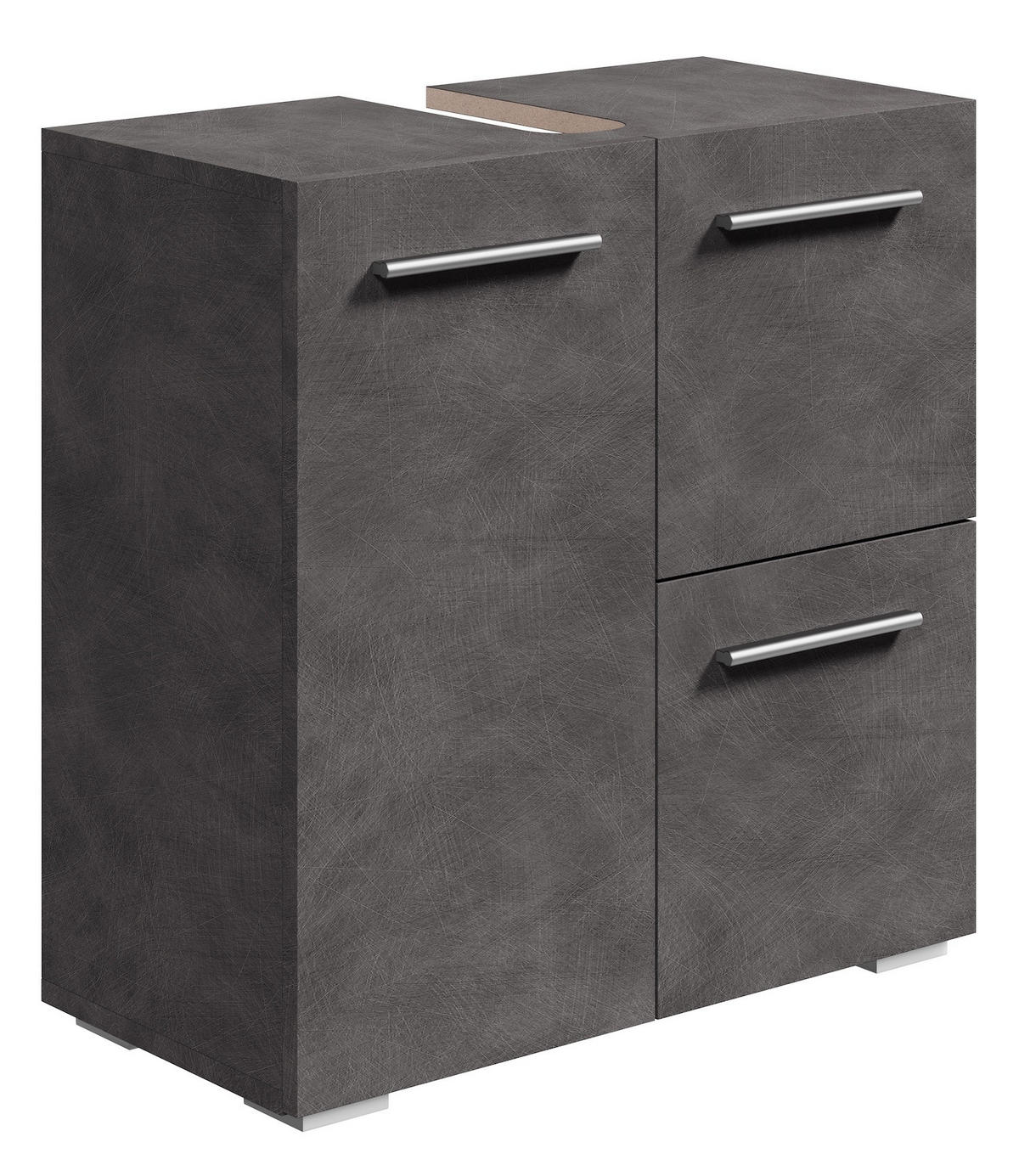 WASCHBECKENUNTERSCHRANK Mars Dunkel Grau - 60 x 30 x 60 cm - Grau, Holz (60/60/30cm) - Badplaats
