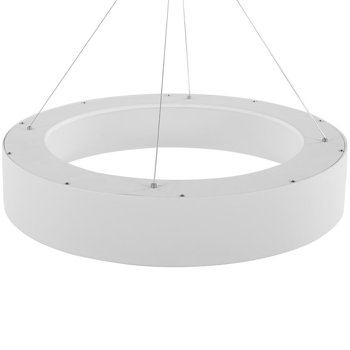 HÄNGELEUCHTE Lenya 60/60/150 cm - Weiß, Metall (60/60/150cm) - Beliani