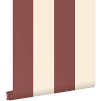 TAPETE Streifen 0.53 x 10.05 m - Rot, Papier (53/1000cm) - ESTAhome