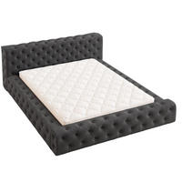 POLSTERBETT Palini 180x200 Schwarz - Schwarz, Textil (180/200cm) - Graingold