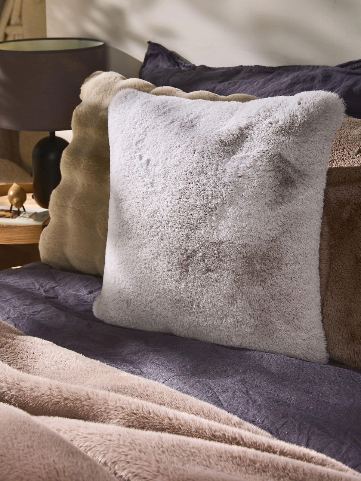 KISSENBEZUG Dave Grau 45x45 cm - Grau, Textil (45/45cm) - benuta Nest