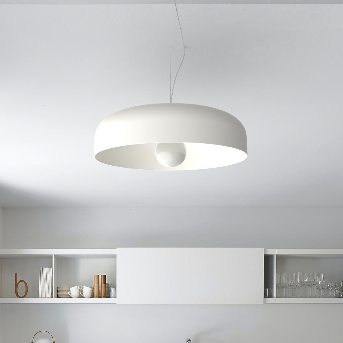 HÄNGELEUCHTE - Weiß, Metall (50/50/12cm) - Lumicom