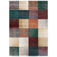 DESIGNER TEPPICH MAUI ROST KARO - Grün, Textil (120/170cm) - Pergamon