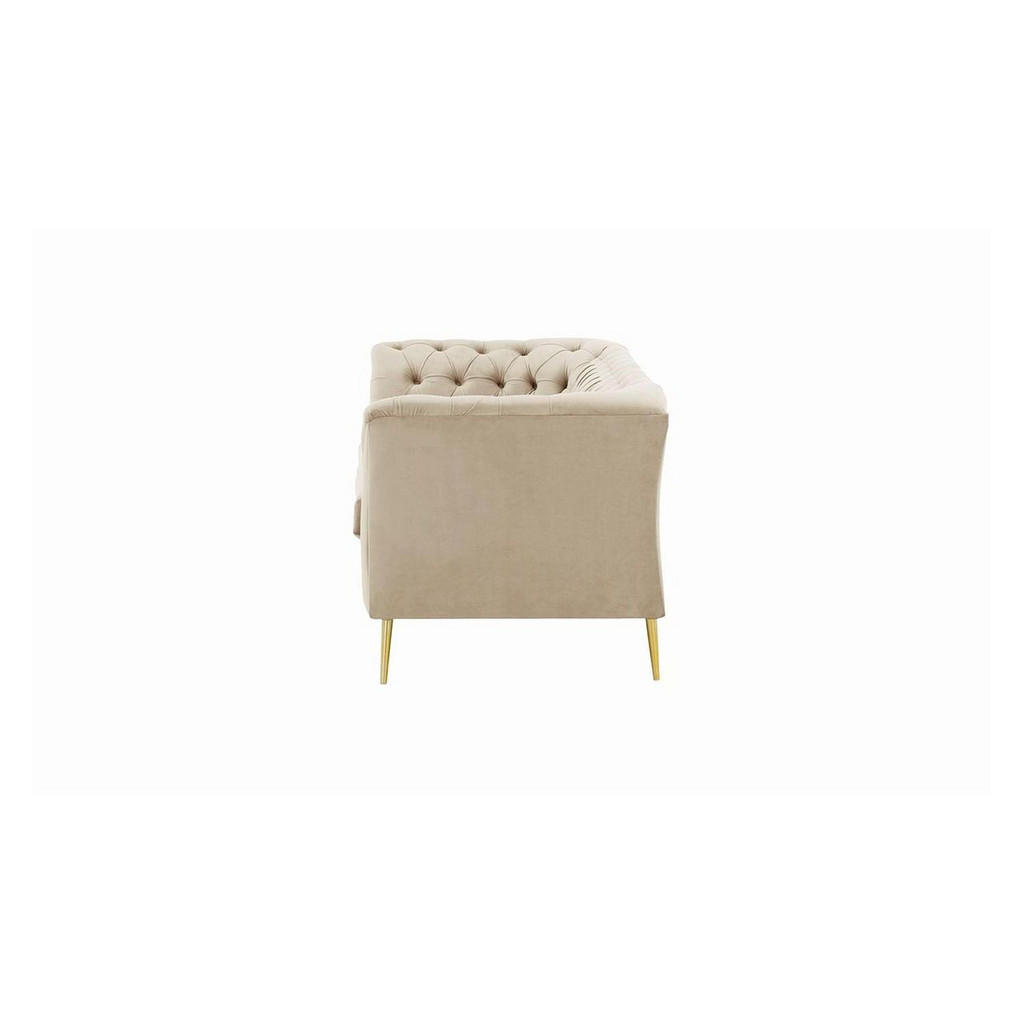 Thumbnail - Zweisitzer-Sofa, Creme, Textil, 2-Sitzer, 183x74x80 cm, Wohnzimmer, Sofas & Couches, Sofas, Chesterfield Sofas