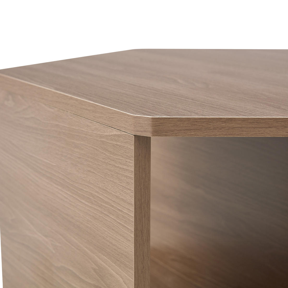 KONFERENČNÍ STŮL v hnědé barvě s moderním designem a úložným prostorem do obývacího pokoje, 79×69,4×40 cm - hnědá, kompozitní dřevo (69.4/79/48cm) - STILVORA