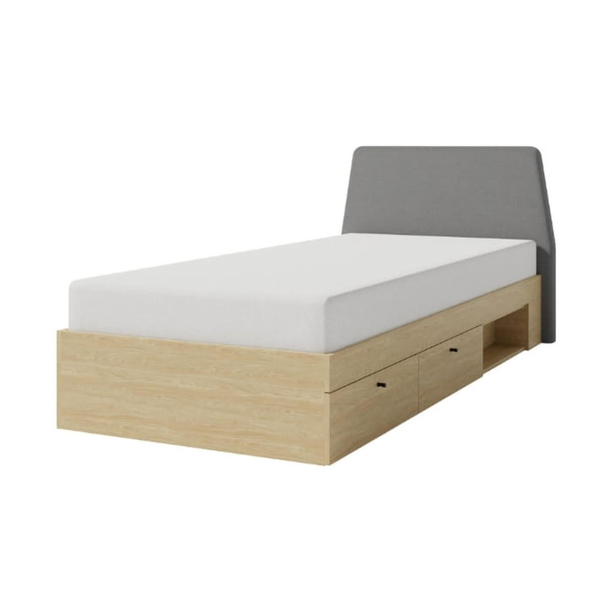 RAHMENBETT – 212 x 107 cm – ALESSIO System – Sonoma Eiche - Sonoma Eiche, Holzwerkstoff - hi-markt
