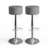 BARHOCKER 2ER SET Grau 33 x 92 cm 2 Teilig - Grau, Metall (33/92/33cm) - Vicco