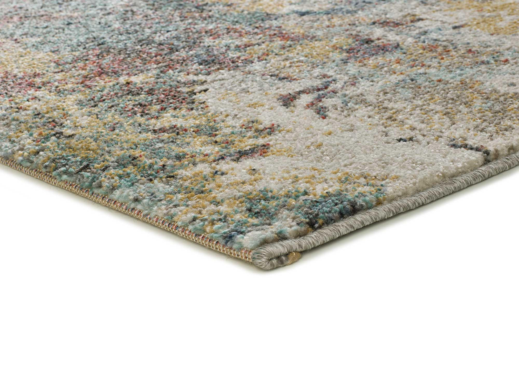 OUTDOORTEPPICH Mehrfarbig Luna 80/150 cm - Blau/Rostfarben, Textil (80/150cm) - Atticgo