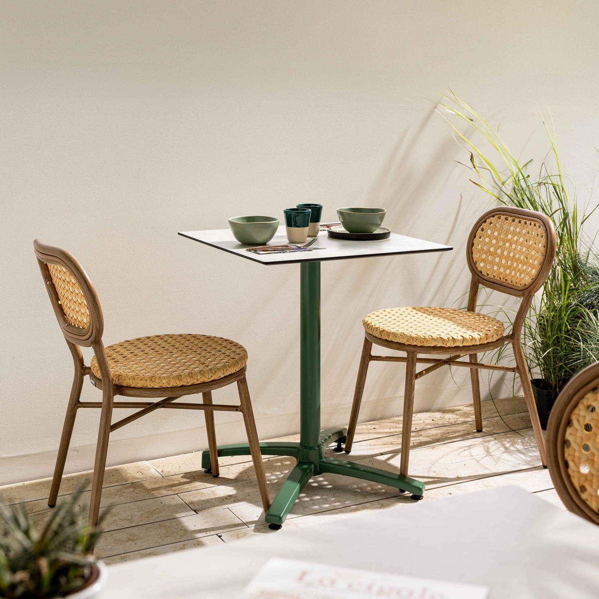 GARTENSTUHL, Holzfarbe - Eichefarben, Holz (42/78/58cm) - Oviala