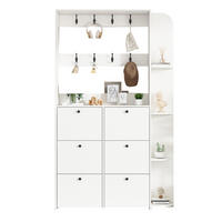 GARDEROBE 120/200/24 cm Weiß aus Spanplatte mit Klapptüren - Weiß, Holzwerkstoff (24/200/120cm) - OKMYHOME