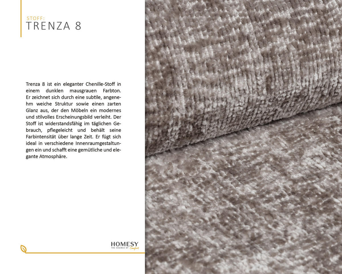 SCHLAFSOFA Calma mit Bettkasten 3-Sitzer modernen Stil, Graubraun - Graubraun, Holz (229/87/97cm) - Homesy