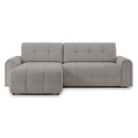 ECKSOFA Simolla Greige links - Taupe/Schwarz, Kunststoff/Textil (268/180cm) - Selsey