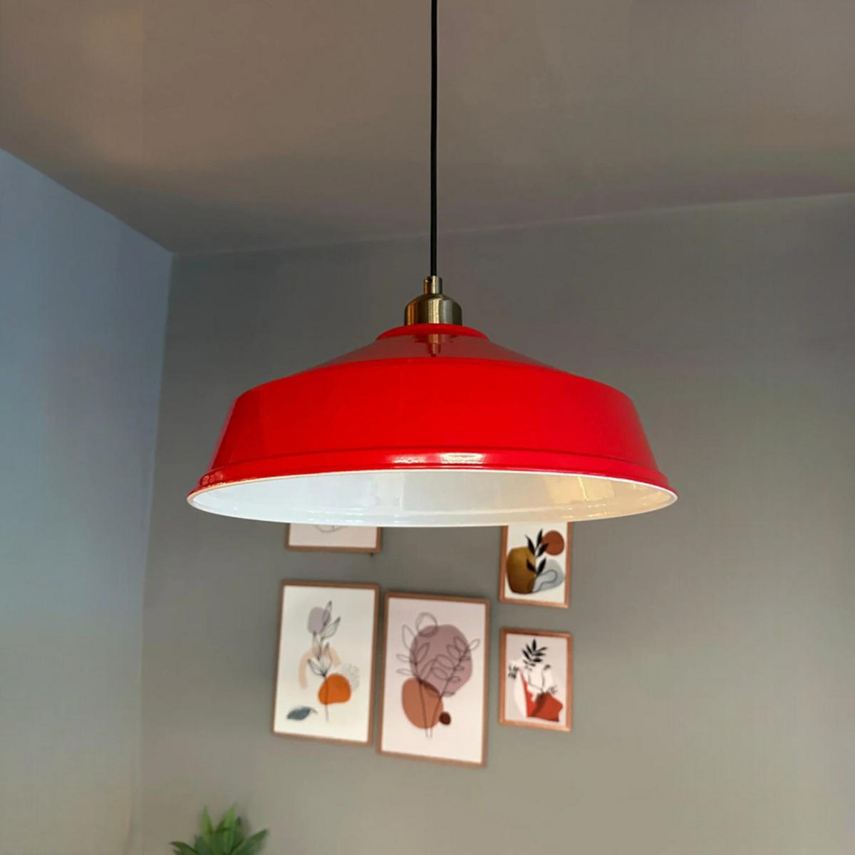 PENDELLEUCHTE LCarmelo - Rot, Metall (35/35/18cm) - Bamyum