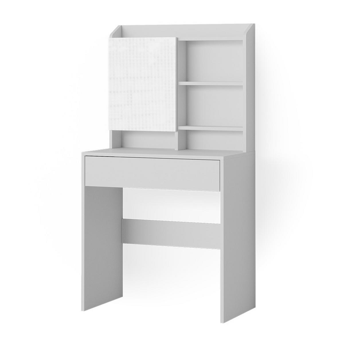 SCHMINKTISCH Laura Weiß 70 cm - Weiß, Holzwerkstoff (70/136/40cm) - Vicco