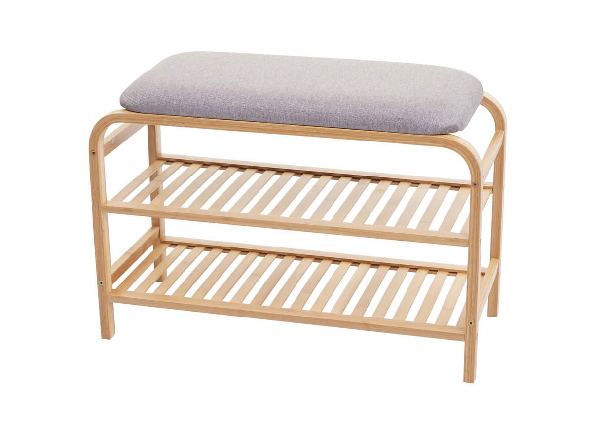 SCHUHREGAL Braun, Grau - Braun/Grau, Holz (70/50/30cm) - MCW