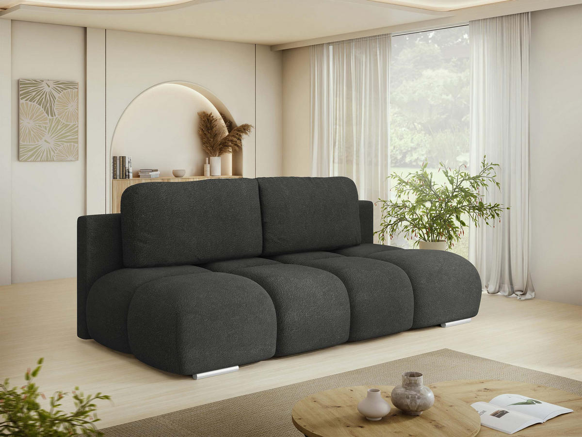 SCHLAFSOFA Honey Mini - Schwarz, Holz/Kunststoff (195/89/90cm) - MIRJAN24