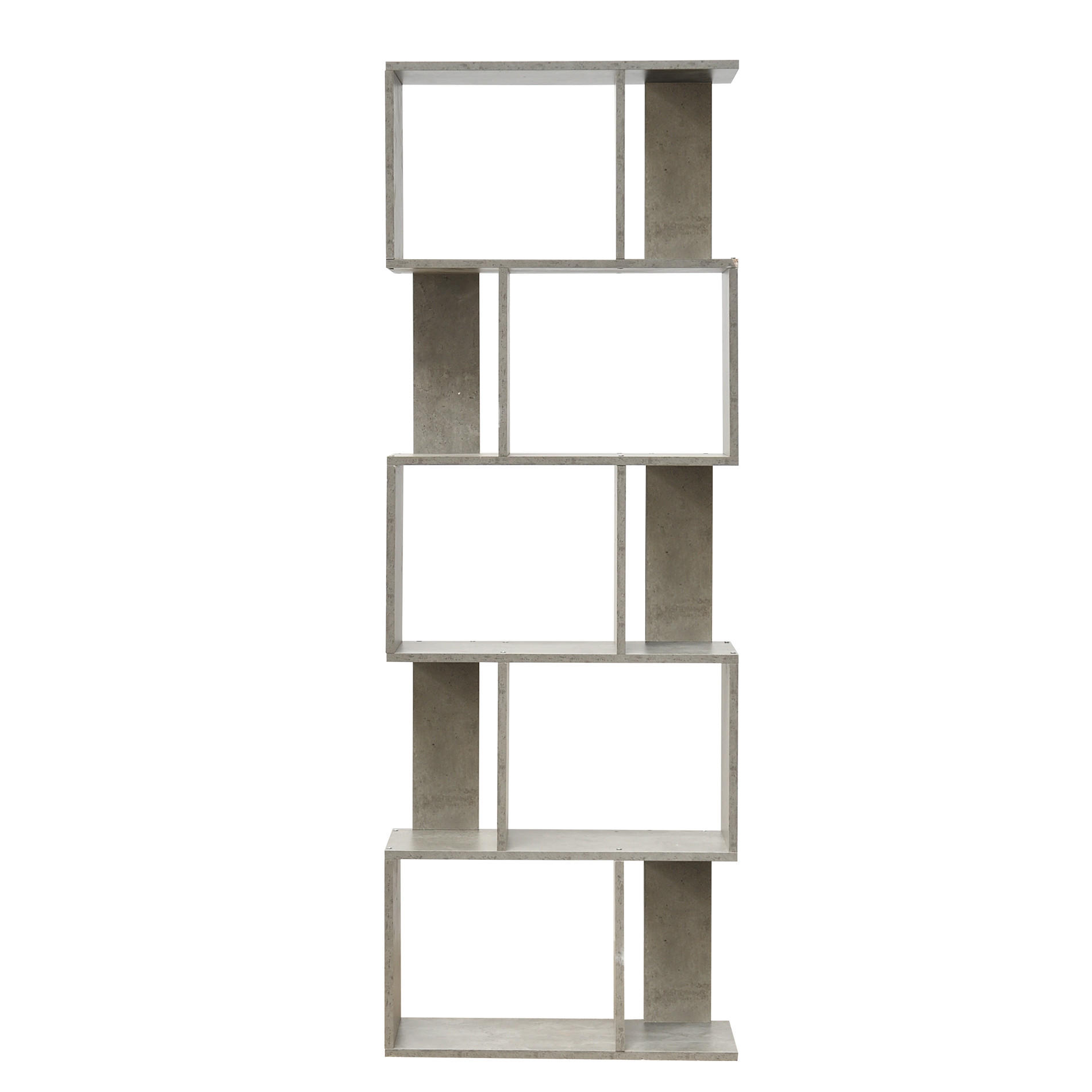 BÜCHERREGAL Grau 24/60/169 cm - Grau, Holzwerkstoff (24/169/60cm) - Mobili Rebecca