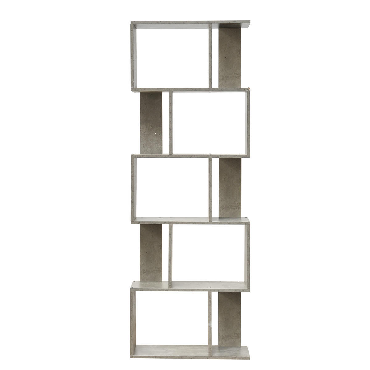 BÜCHERREGAL Grau 24/60/169 cm - Grau, Holzwerkstoff (24/169/60cm) - Mobili Rebecca