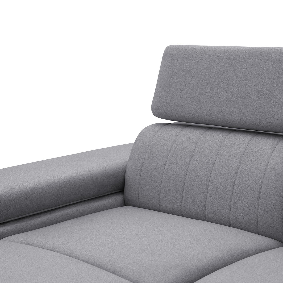 ECKSOFA FELIX L Links mit Schlaffunktion Velours Dunkelgrau - Dunkelgrau/Schwarz, Holz/Textil (257/176cm) - Muffo