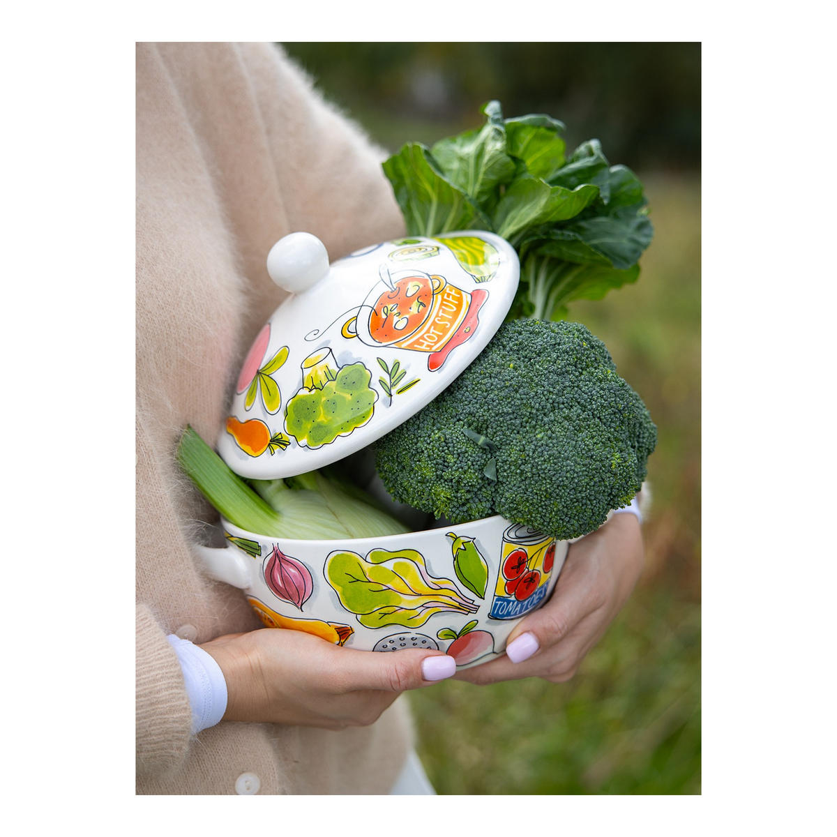 SCHALE Heiße Suppe in Bunt - 23cm - Multicolor, Keramik (21.5/18/21.5cm) - Blond Amsterdam