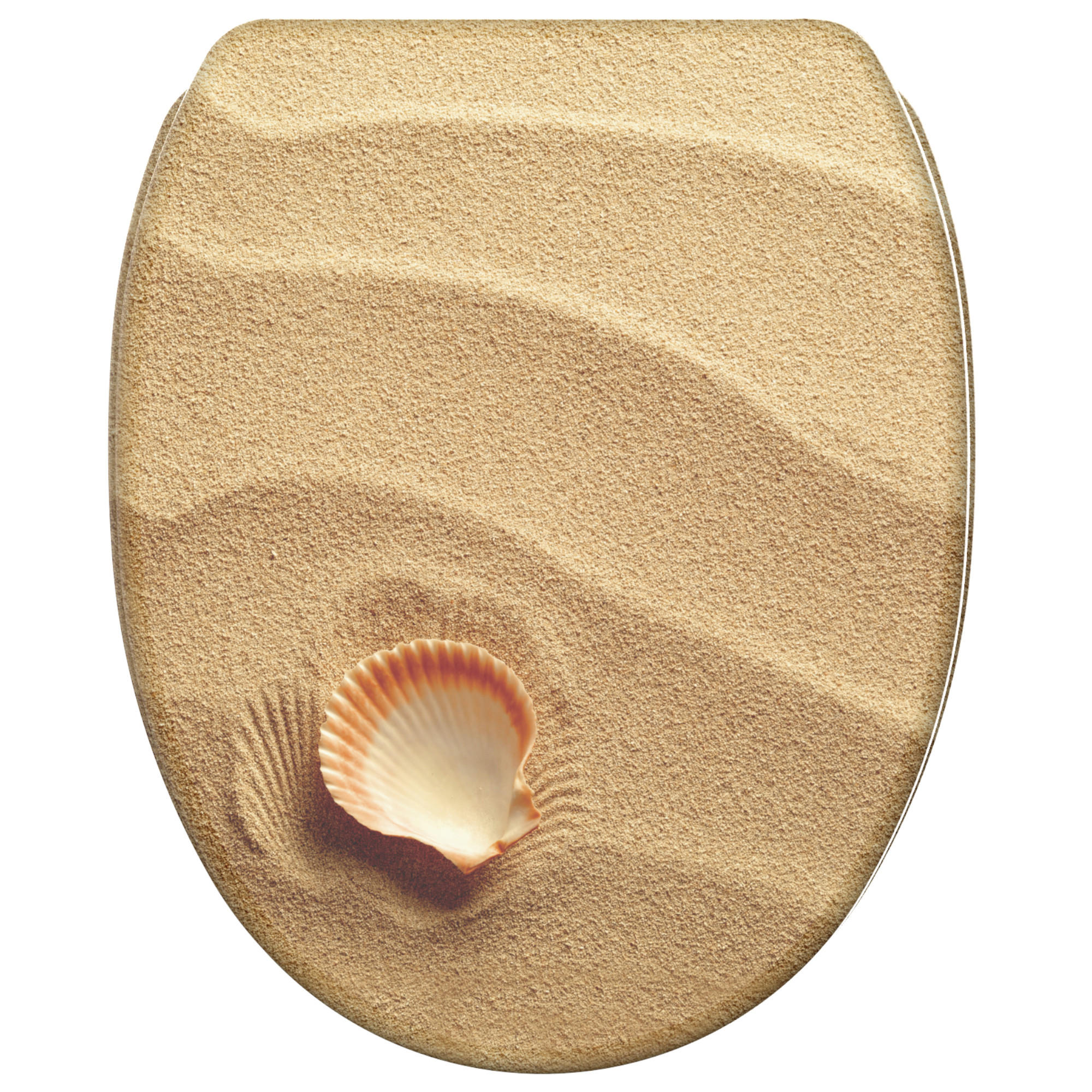 Sanilo Wc-Sitz Braun 37.7x5.5x48 cm