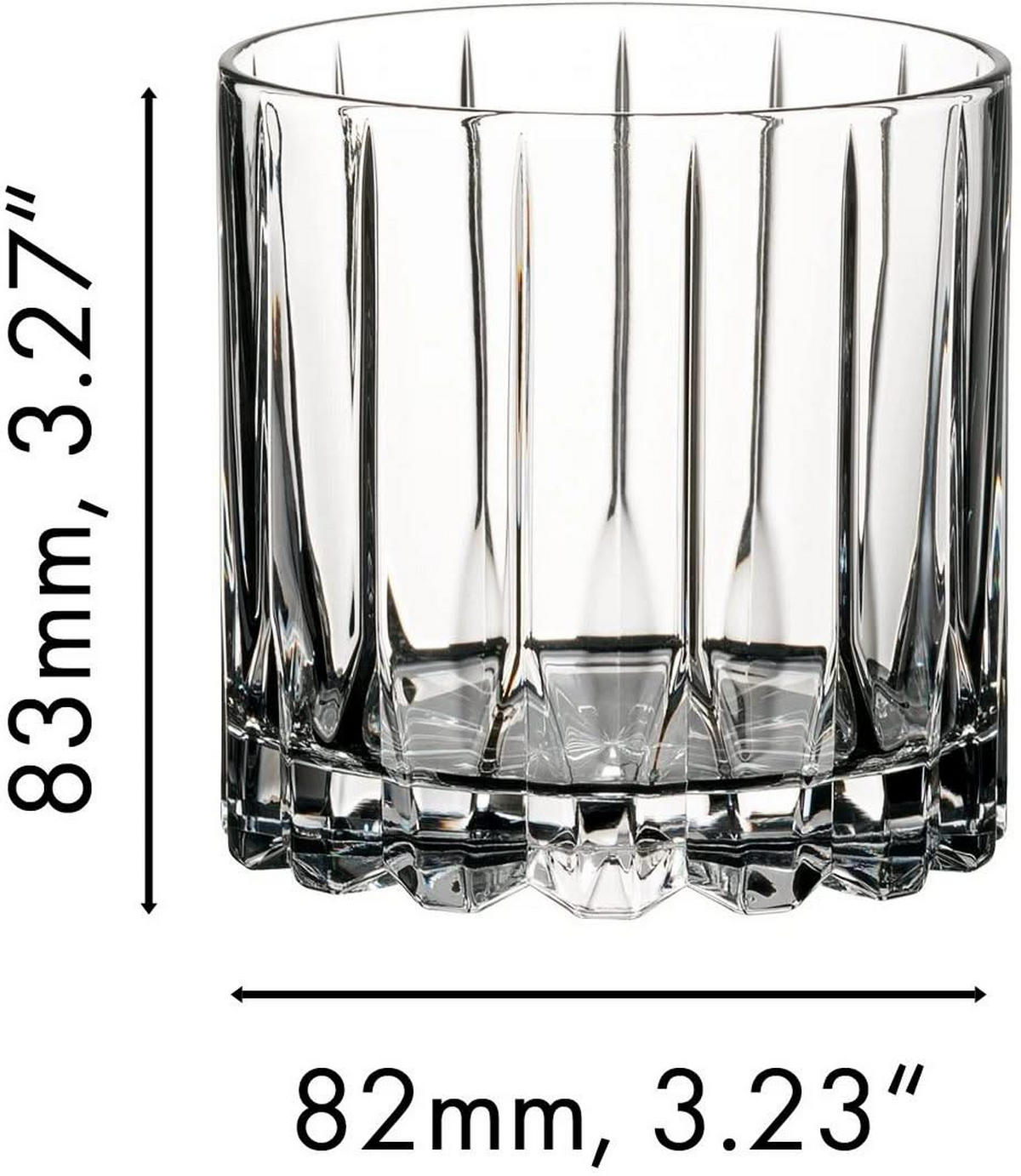 WHISKYGLAS Drink Specific Glassware Rocks 2er-Set, Glas, 283 ml - Transparent, Glas (0.28L) - Riedel