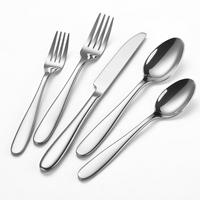 BASICS Essbesteck-Set mit Eckiger Rand Edelstahl - Silberfarben, Metall