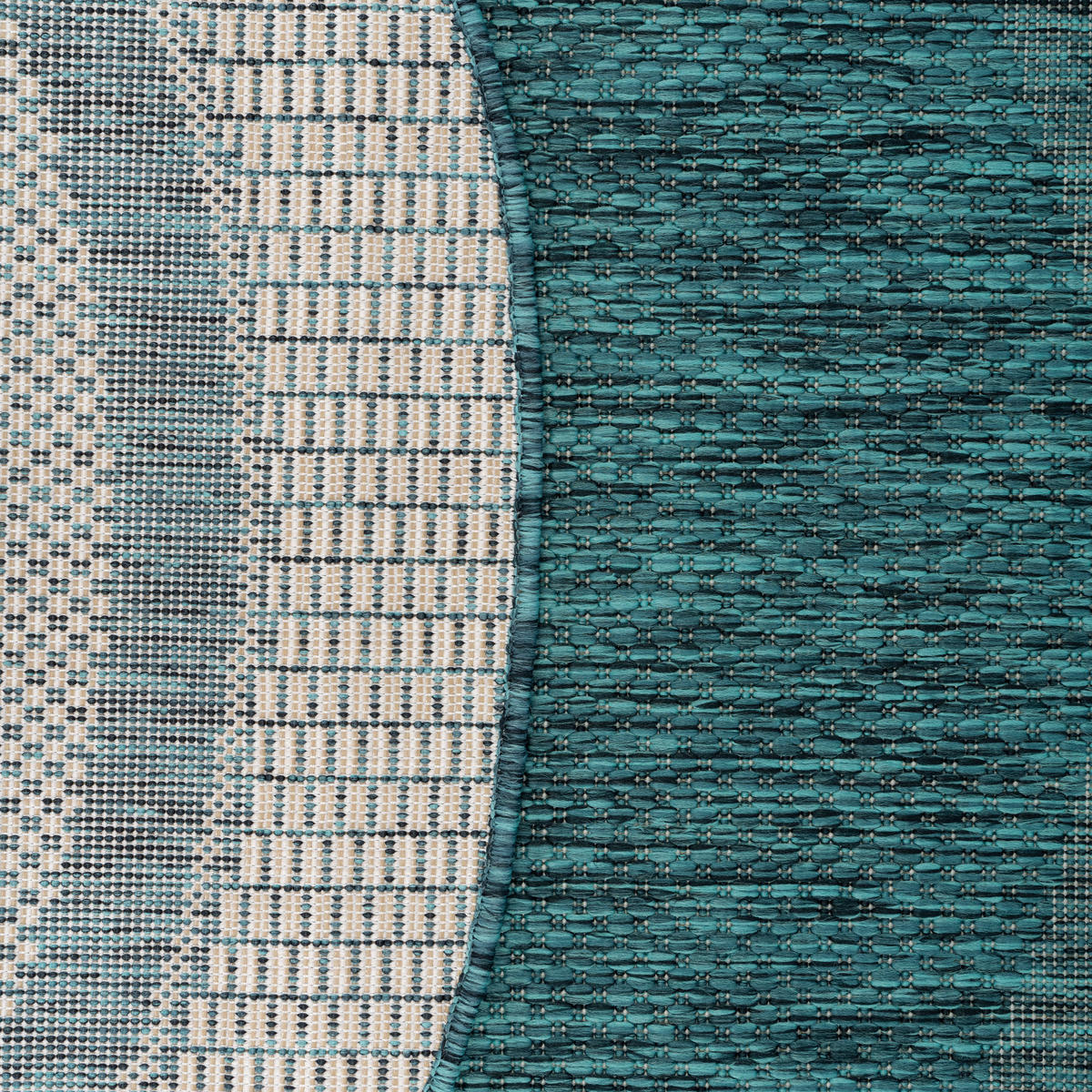 OUTDOORTEPPICH 120/120 cm Roma 272 - Türkis, Textil (120/120cm) - Paco Home