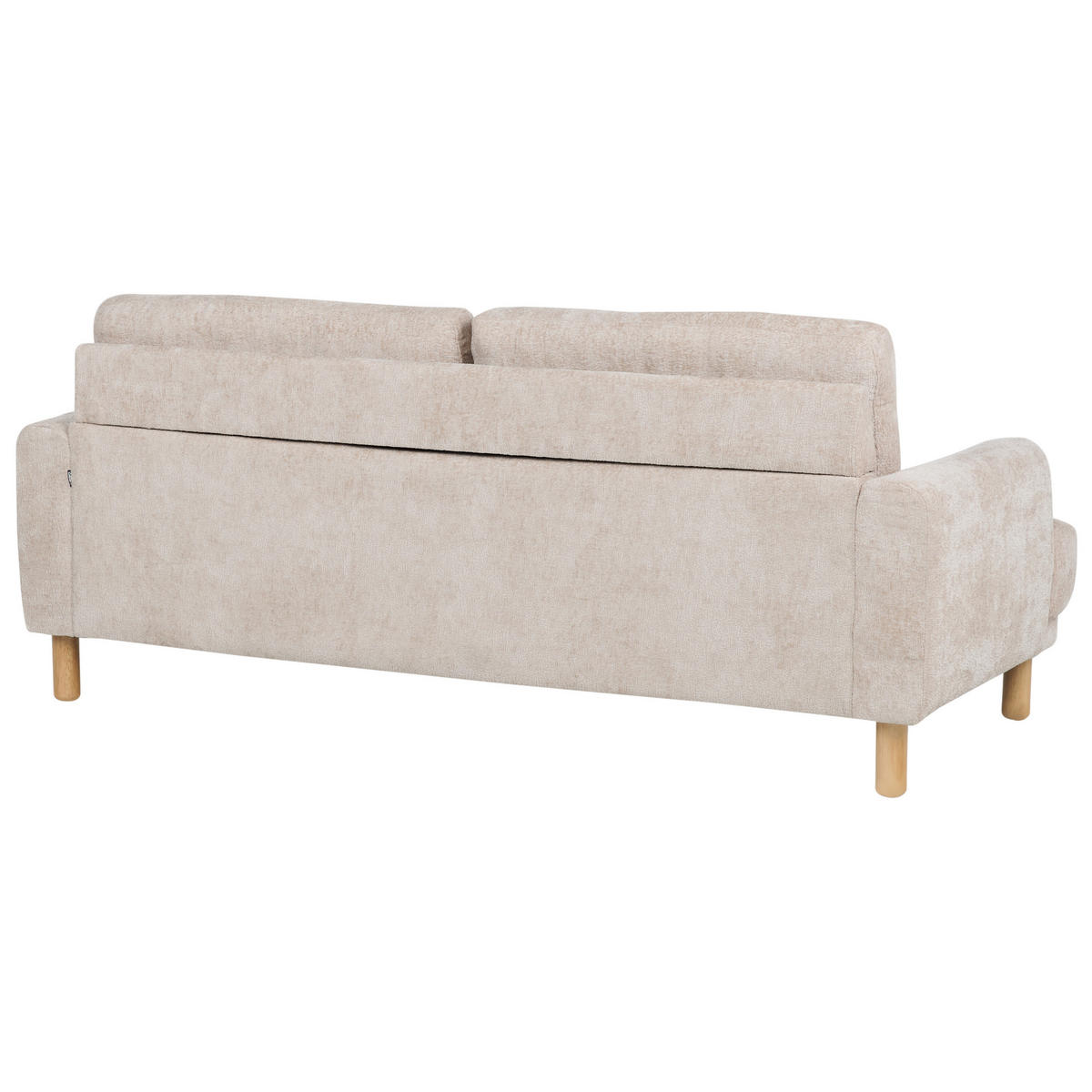3-SITZER-SOFA Bouclé beige Tuve - Hellbraun/Beige, Textil (199/85/90cm) - Beliani