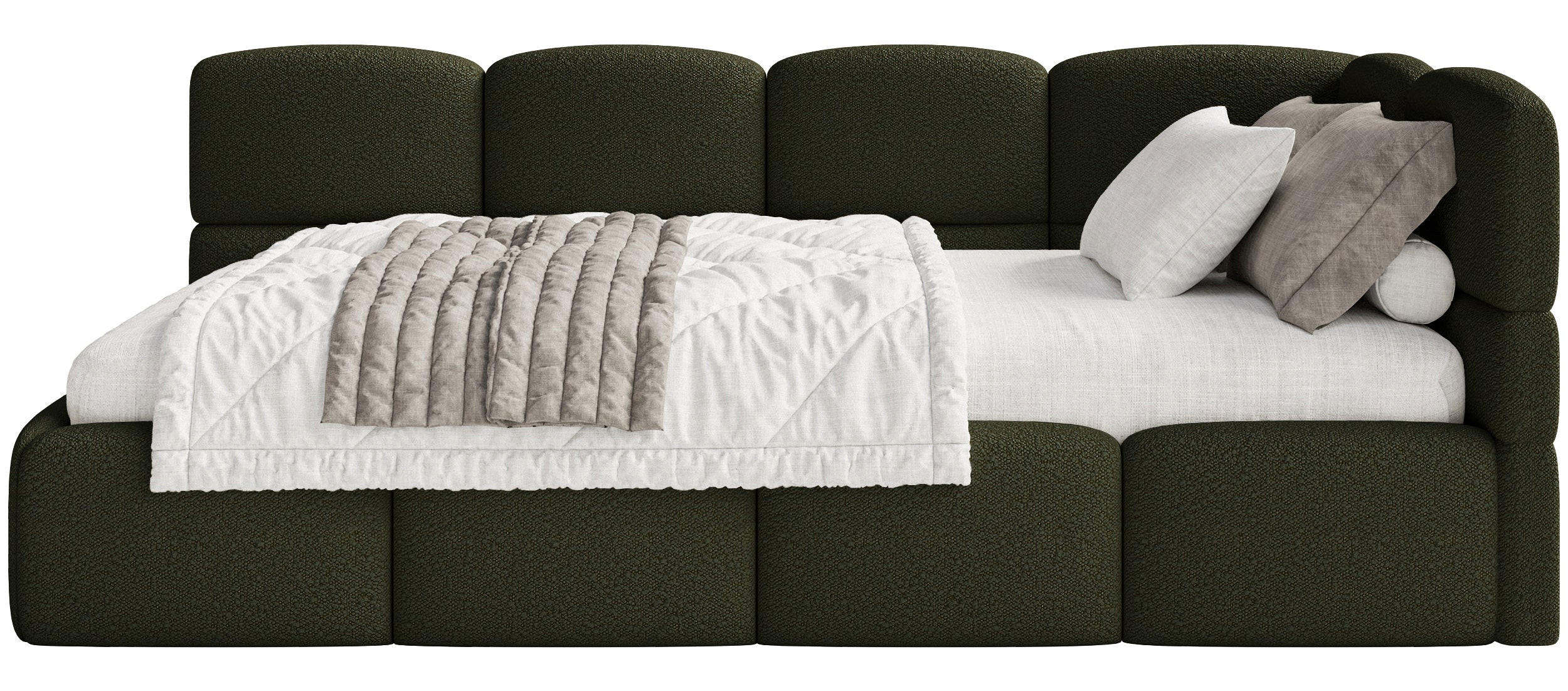 Selsey POSTEL PRO MLÁDEŽ Cloudy olivově zelená 120 cm, buklé