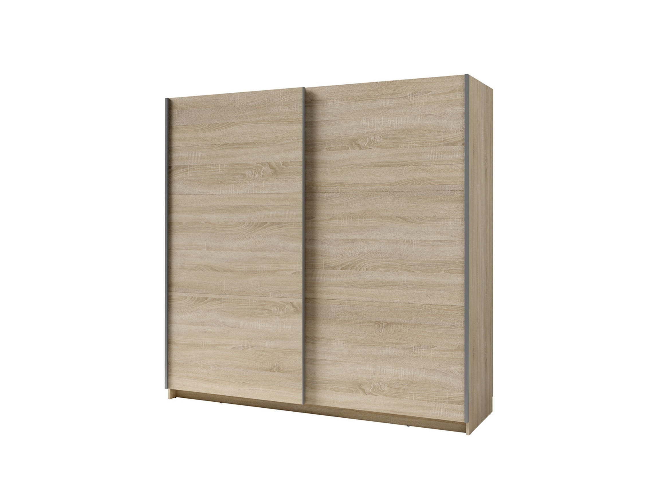 KLEIDERSCHRANK Eiche Sonoma 201/207/55 - Sonoma Eiche, Holzwerkstoff (201/207/55cm) - RAUMHIRSCH FURNITURE