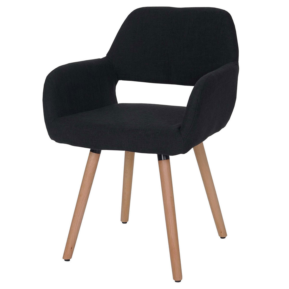 ESSZIMMERSTUHL Schwarz, Grau - Schwarz/Grau, Holz (56/78/57cm) - MCW