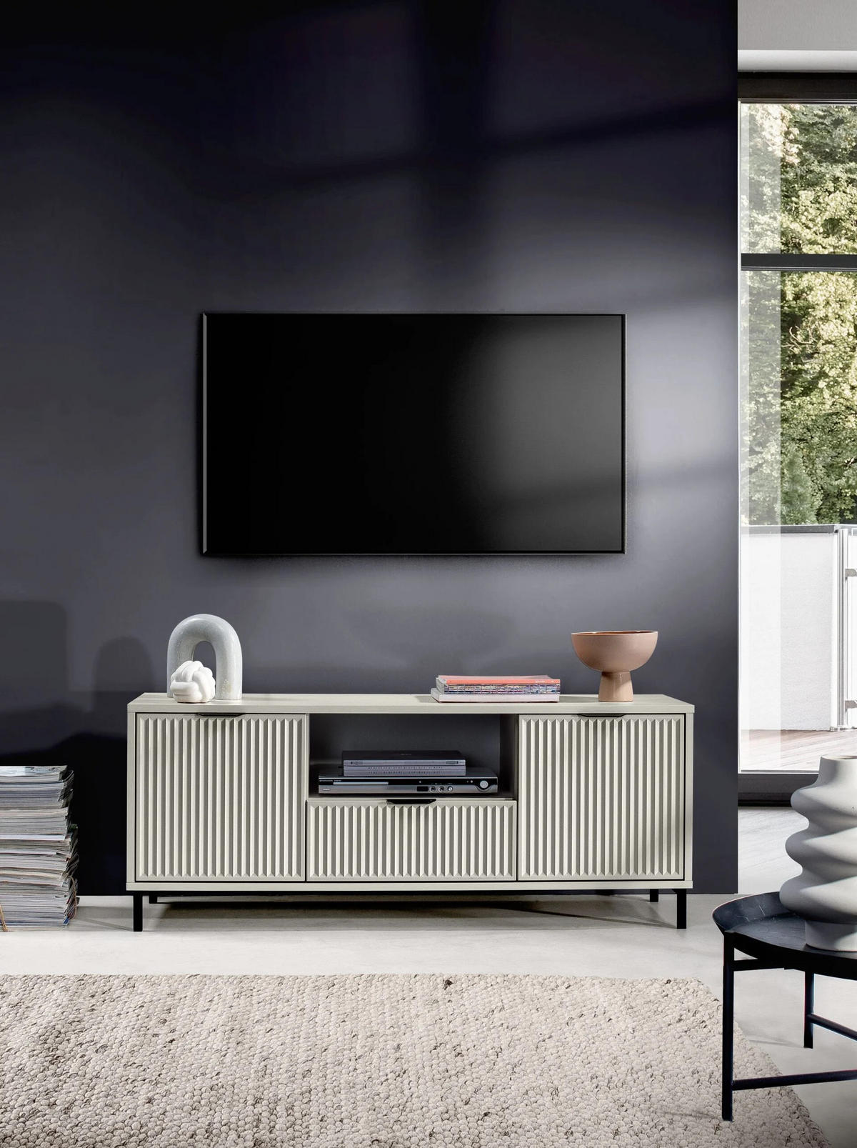 TV-SCHRANK LINKA STYLES LS-03 - Kaschmir, Holzwerkstoff (135/56/41cm) - Meblini