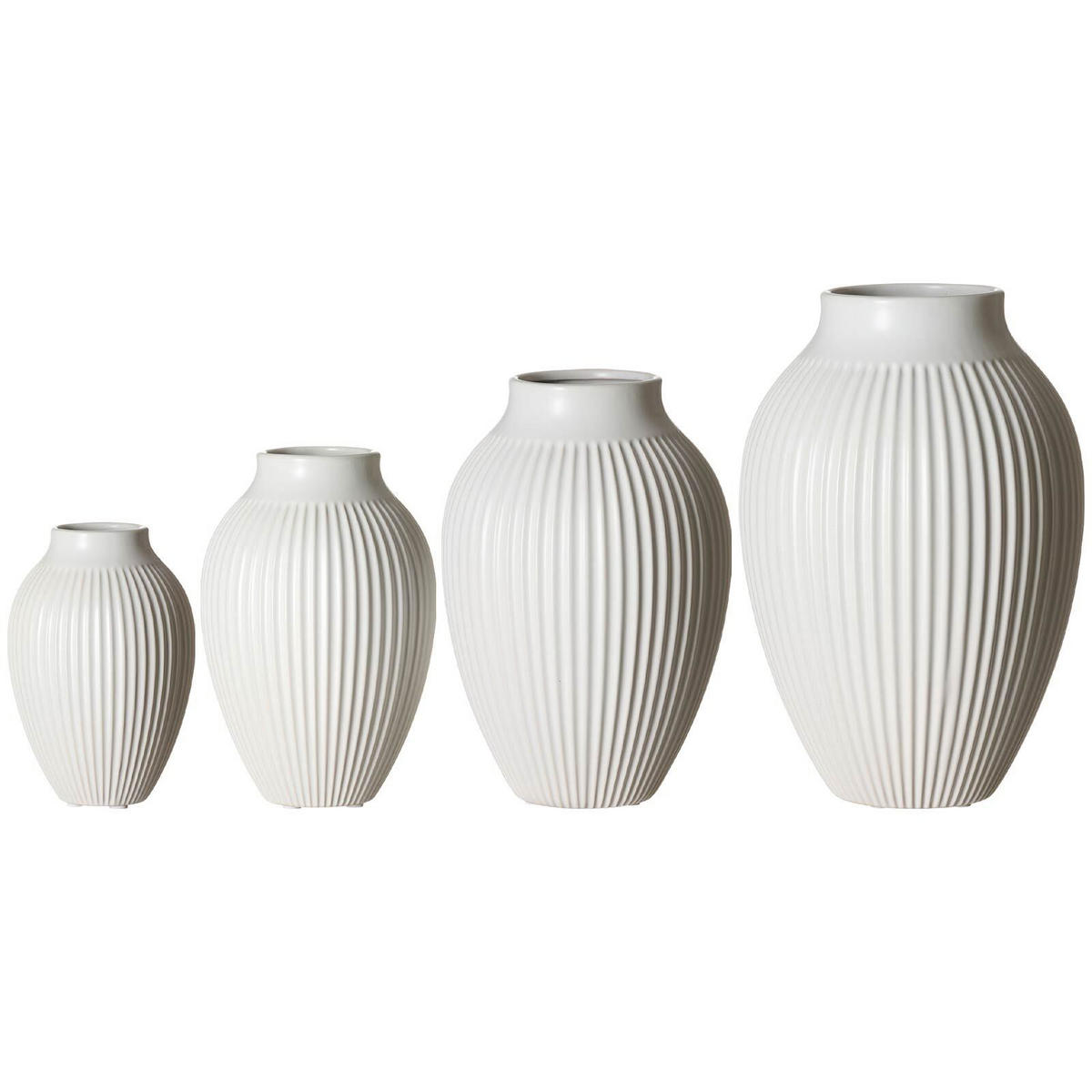 VASEN Alsta Weiß 4er Set - Weiß, Keramik (1cm) - Ritzenhoff Breker
