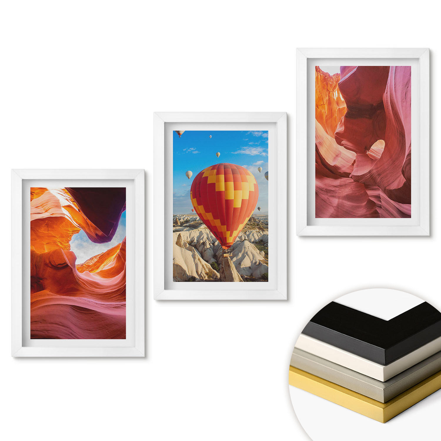 ArtPrintCave Wandbilder Weiß 20x30 cm